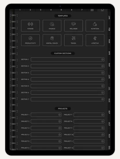 Get Ready With Historia | 2025 Digital Planner - Monday and Sunday