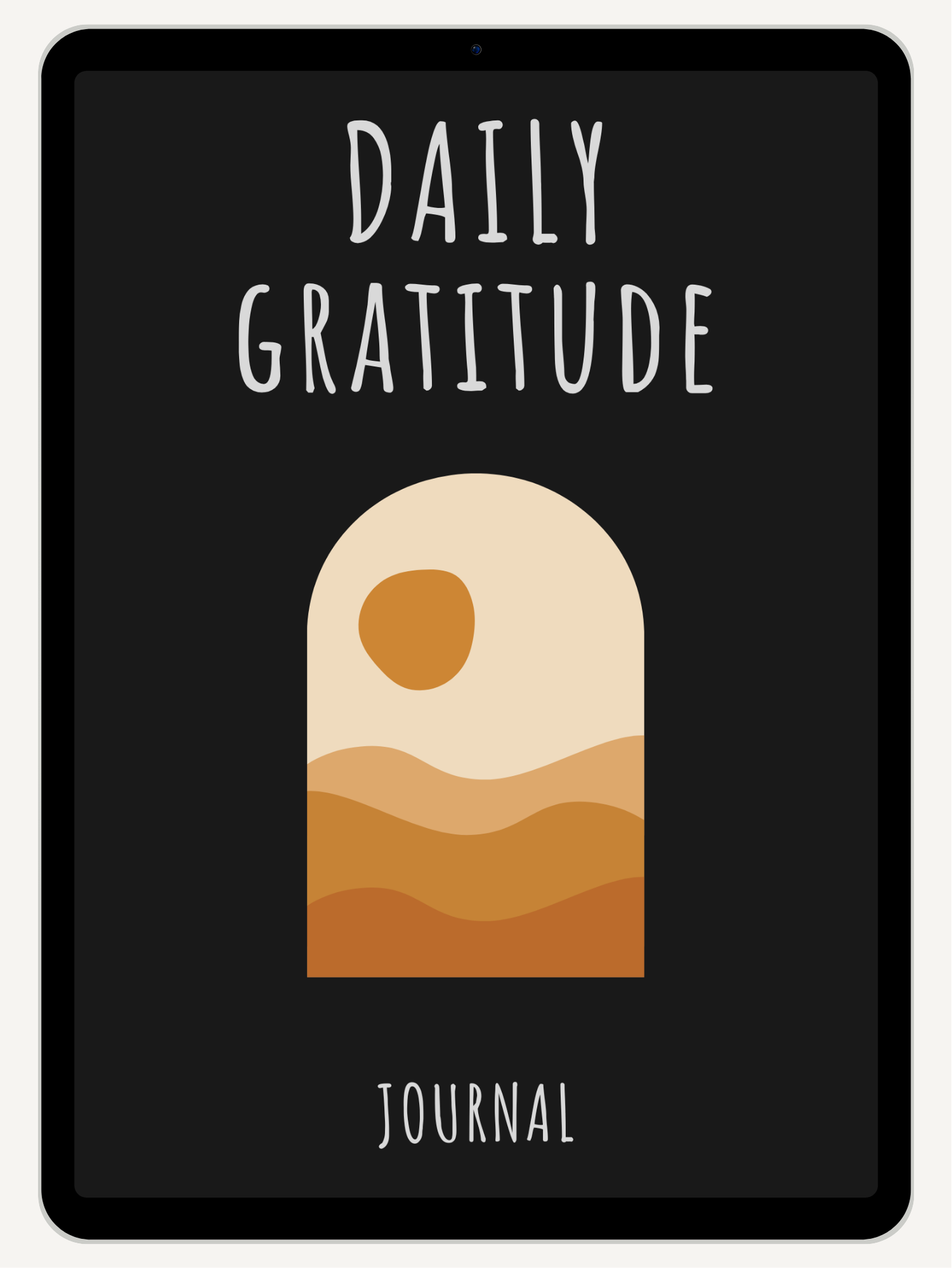 Get Ready With Historia | 365 Daily Digital Gratitude Journal Dark