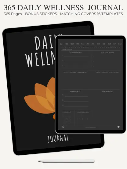 Get Ready With Historia | 365 DAILY Digital Wellness Journal