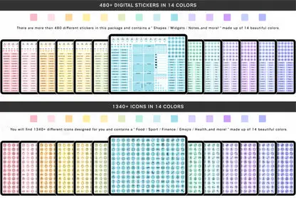 Get Ready With Historia | 2025 Digital Planner - Monday and Sunday